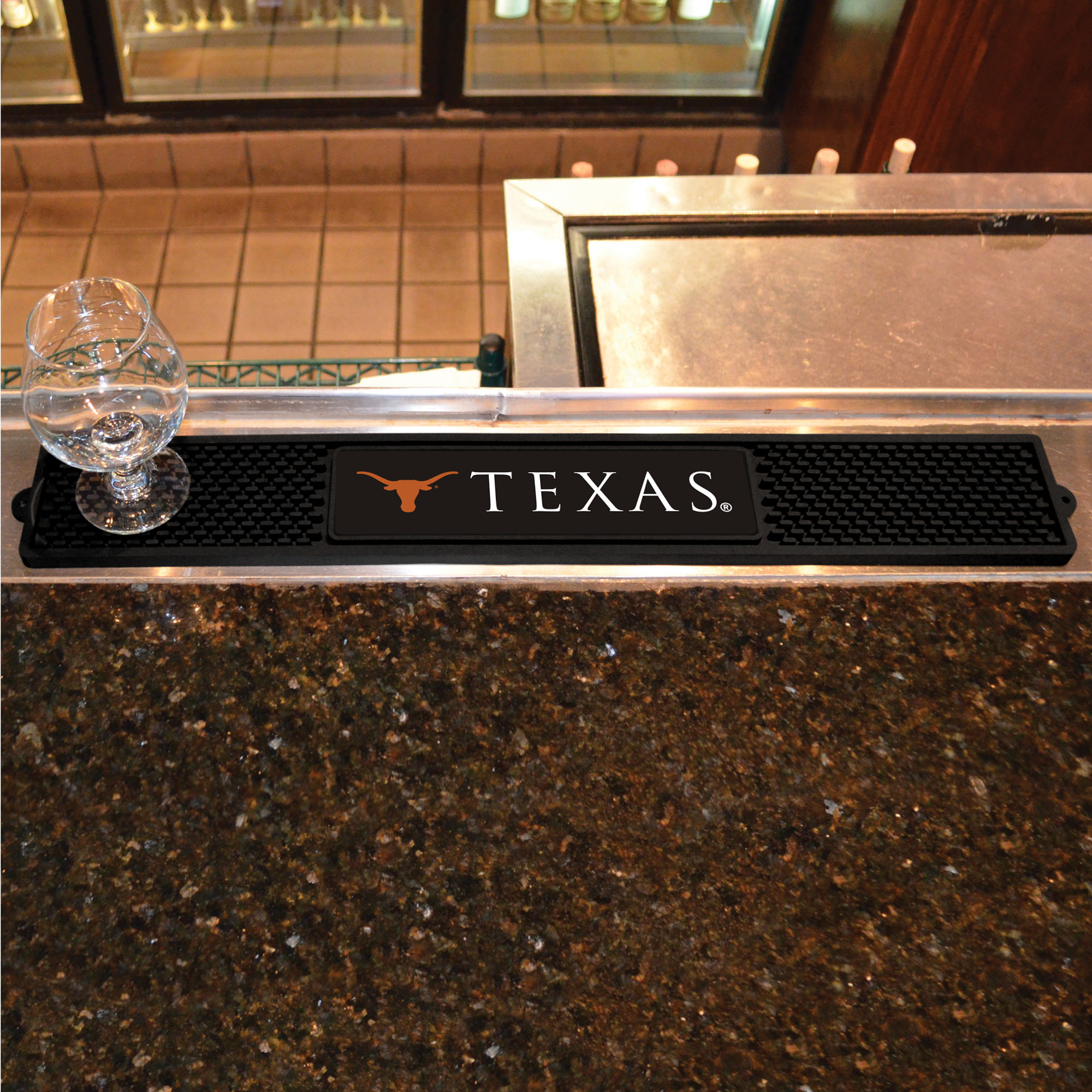 Fanmats Texas Longhorns Bar Drink Mat - 3.25in. x 24in.